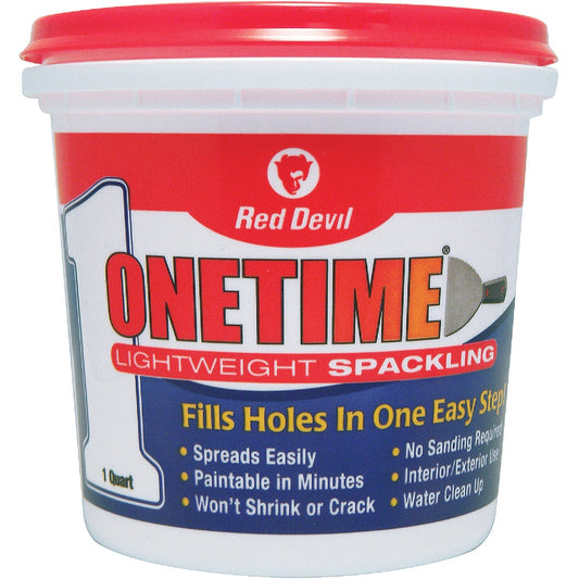 Red Devil Onetime 1 Qt. Lightweight Acrylic Spackling Compound