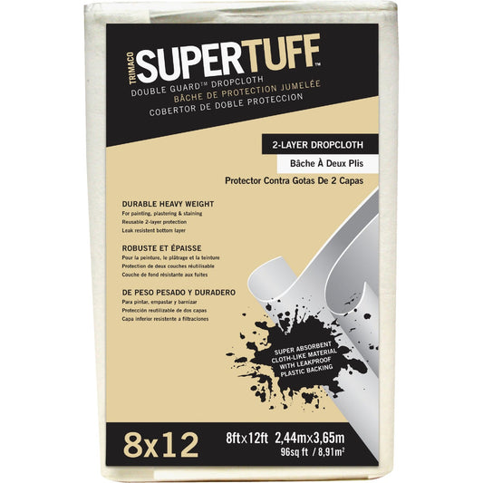 Trimaco SuperTuff 8 Ft. x 12 Ft. Double Guard Drop Cloth