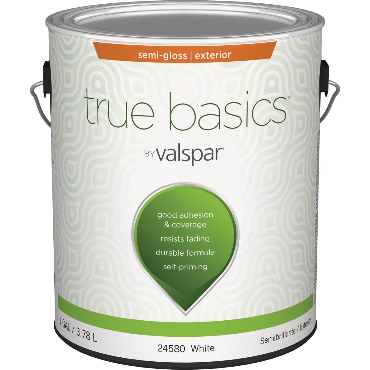 True Basics by Valspar Semi-Gloss Exterior House Paint, 1 Gal., White