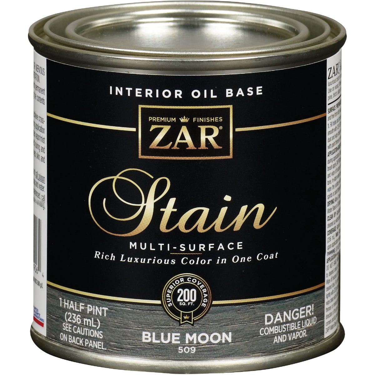 Zar 1/2 Pt. Blue Moon Oil-Based Multi-Surface Interior Stain