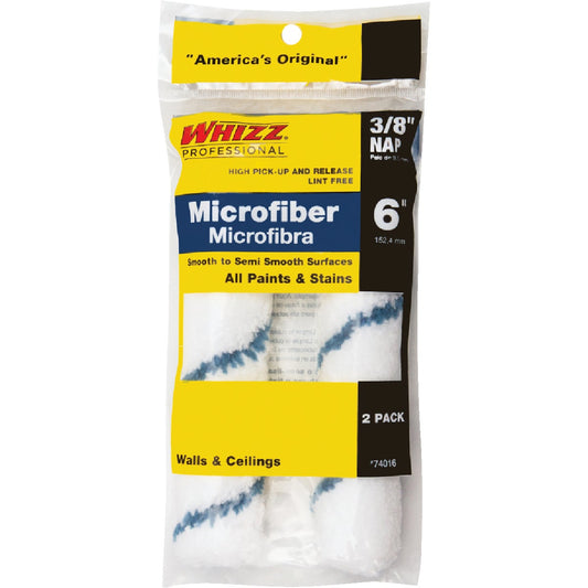 Whizz Xtra Sorb 6 In. x 3/8 In. Microfiber Roller Cover (2-Pack)