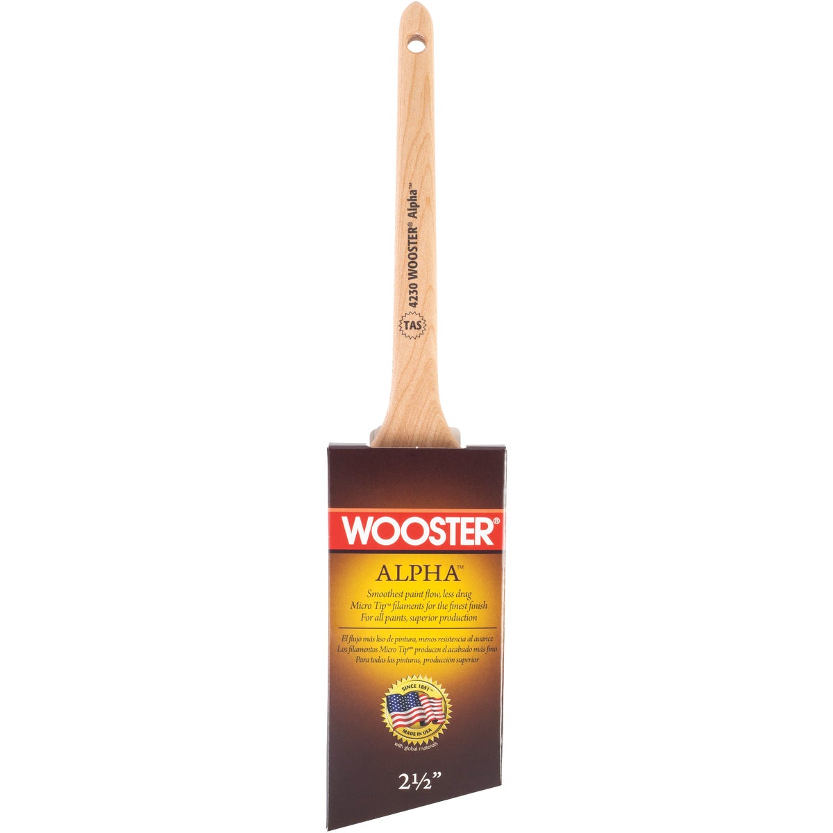 Wooster Alpha 2-1/2 In. Thin Angle Sash Paint Brush