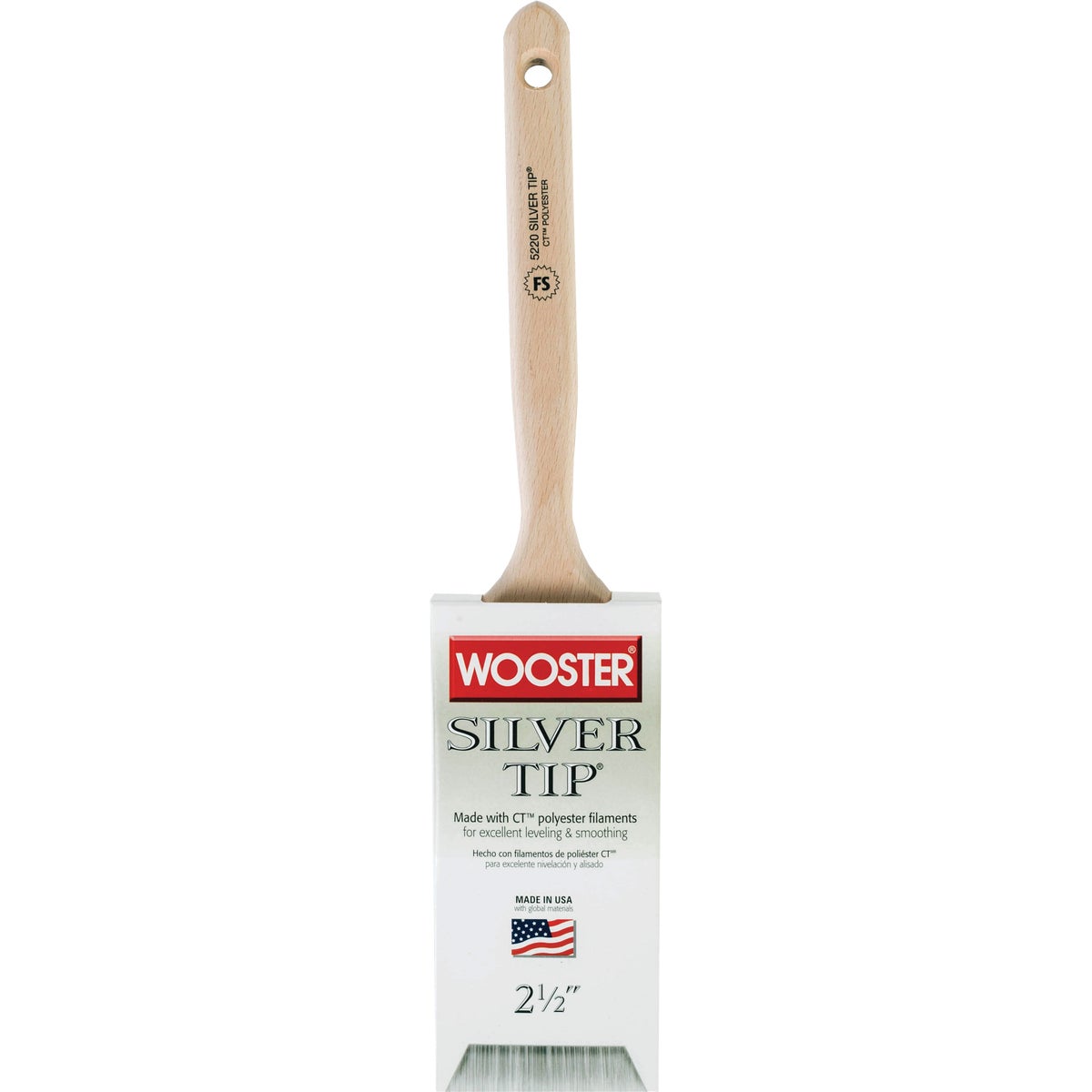 Wooster SILVER TIP 2-1/2 In. Chisel Trim Flat Sash Paint Brush