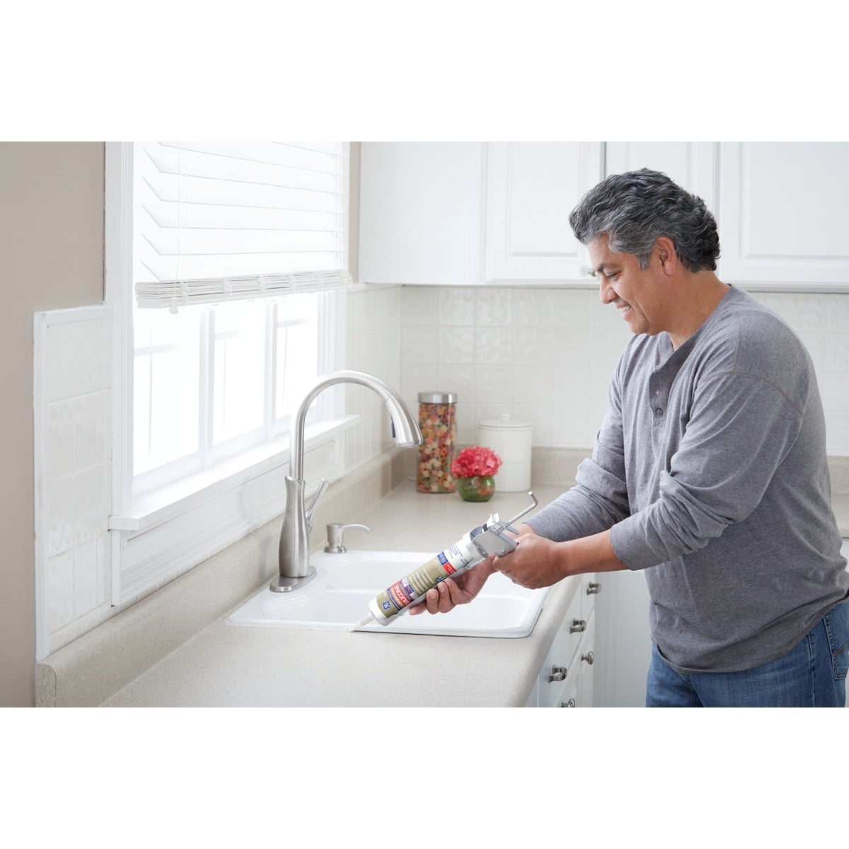 GE Advanced Silicone 2 Kitchen & Bath Sealant, Clear, 10.1oz