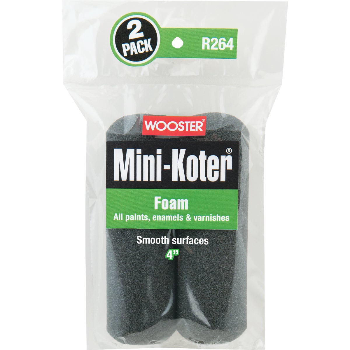 Wooster Mini-Koter 4 In. Foam Roller Cover (2-Pack)