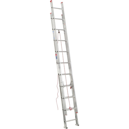 Werner 20 Ft. Aluminum Extension Ladder with 200 Lb. Load Capacity Type III Duty Rating