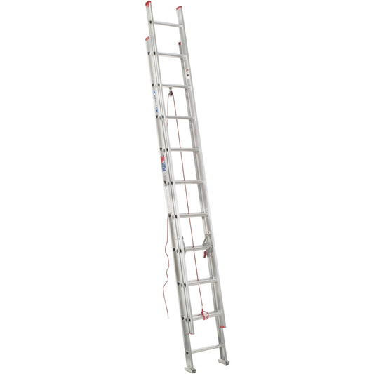 Werner 20 Ft. Aluminum Extension Ladder with 200 Lb. Load Capacity Type III Duty Rating