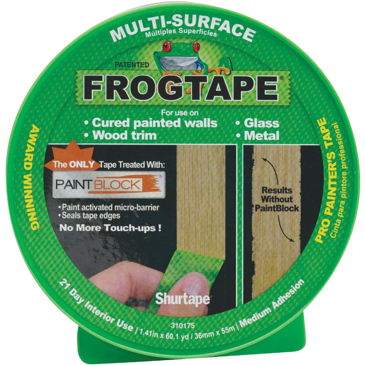 FrogTape 1.41 In. x 60 Yd. Multi-Surface Masking Tape