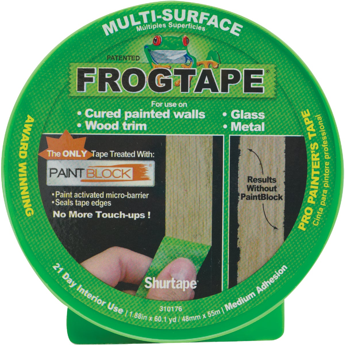 FrogTape 1.88 In. x 60 Yd. Multi-Surface Masking Tape