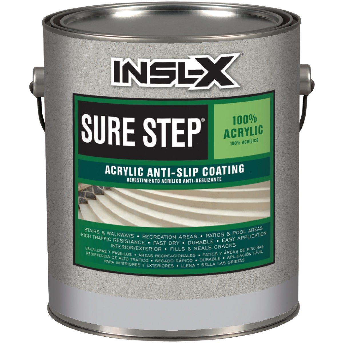 INSL-X Sure Step Clear Skid Resistant Concrete Paint, 1 Gal.