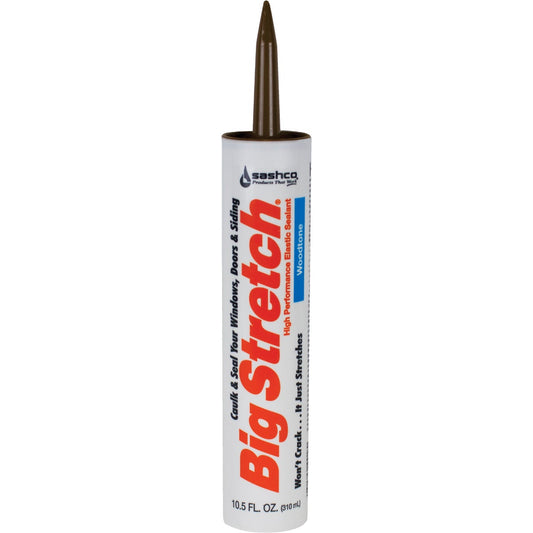 Sashco Big Stretch 10.5 Oz. Acrylic Elastomeric Caulk, Woodtone