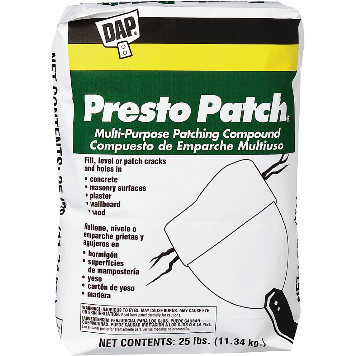 DAP Presto Patch 25 Lb. White Patching Compound