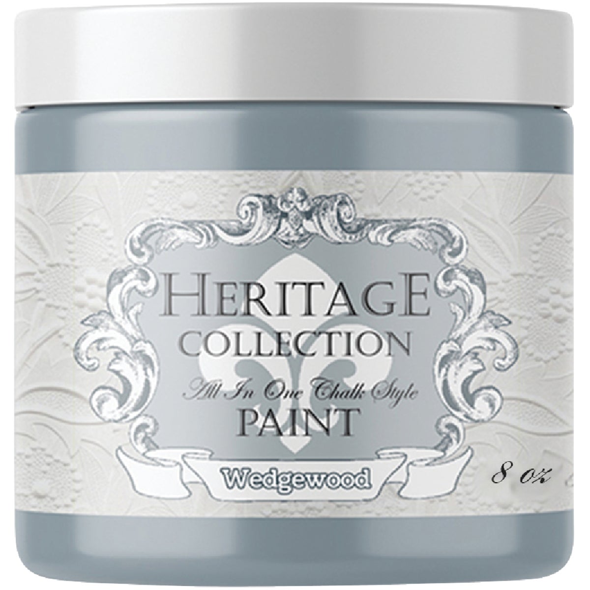 Heirloom Traditions Heritage Collection All-In-1 Chalk Style Paint, Wedgewood, 8 Oz.