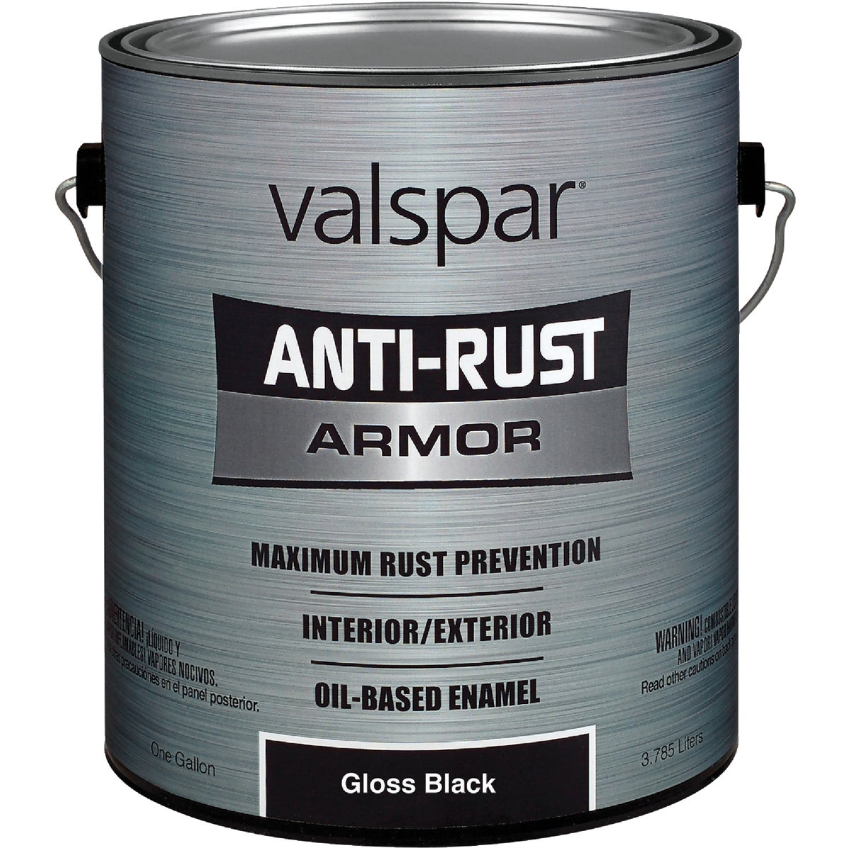 Valspar Anti-Rust Oil-Based Gloss Armor Rust Control Enamel, Black, 1 Gal.