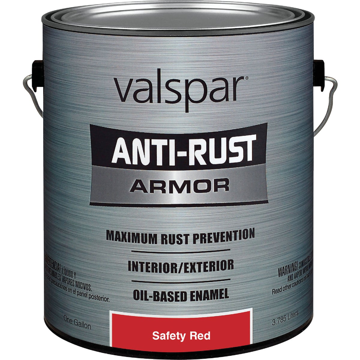 Valspar Oil-Based Gloss Anti-Rust Armor Safety Color Rust Control Enamel, Safety Red, 1 Gal.