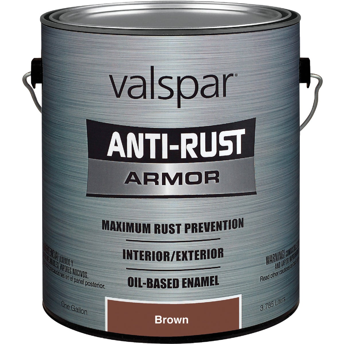 Valspar Anti-Rust Oil-Based Gloss Armor Rust Control Enamel, Brown, 1 Gal.