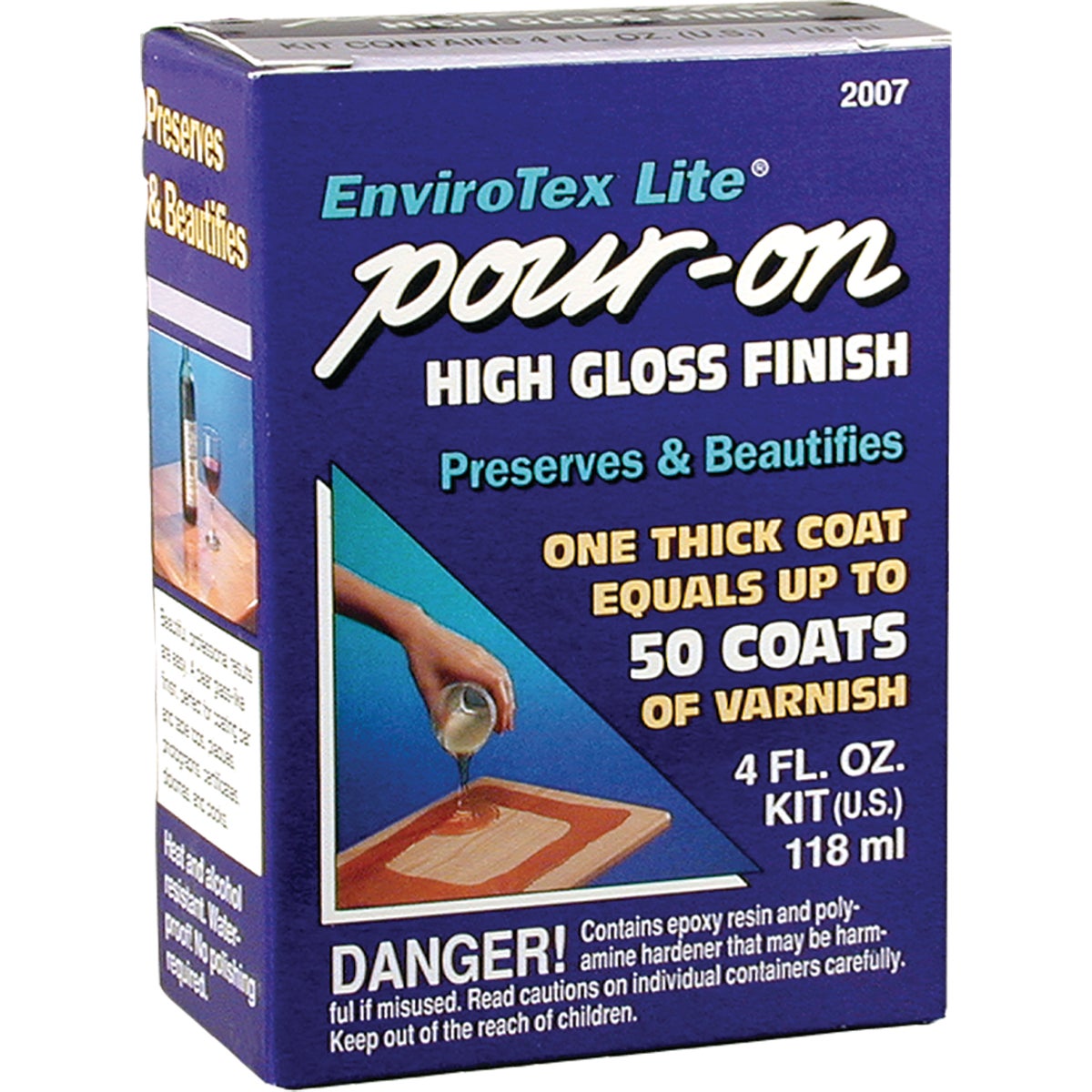 Envirotex Lite Pour-On 4 Oz. High-Gloss Finish