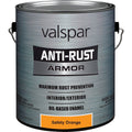 Valspar Oil-Based Gloss Anti-Rust Armor Safety Color Rust Control Enamel, Safety Orange, 1 Gal.