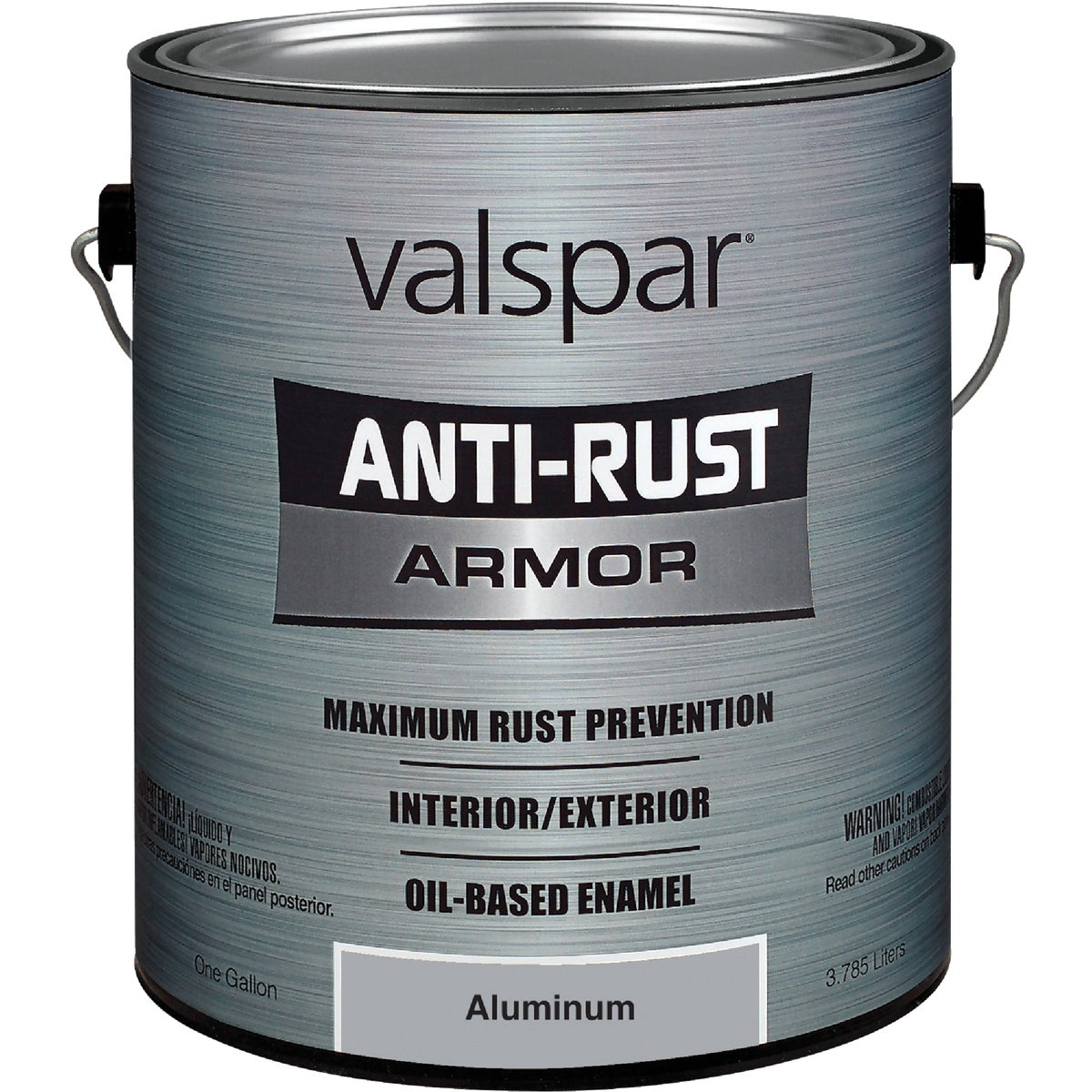 Valspar Anti-Rust Oil-Based Gloss Armor Rust Control Enamel, Aluminum, 1 Gal.