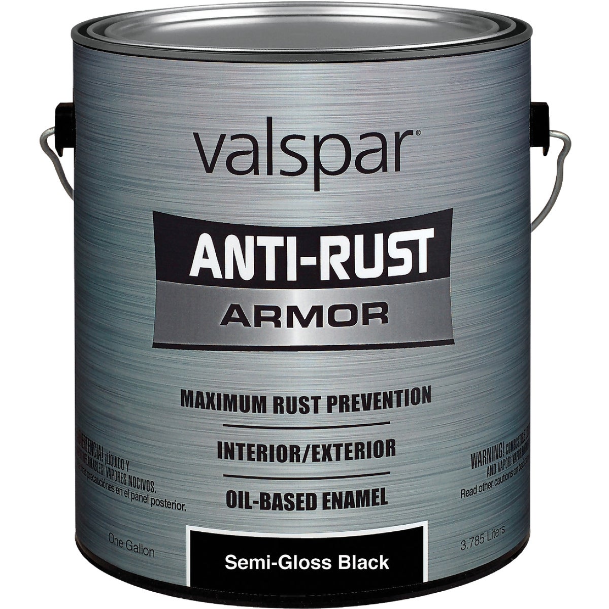 Valspar Anti-Rust Oil-Based Semi-Gloss Armor Rust Control Enamel, Black, 1 Gal.