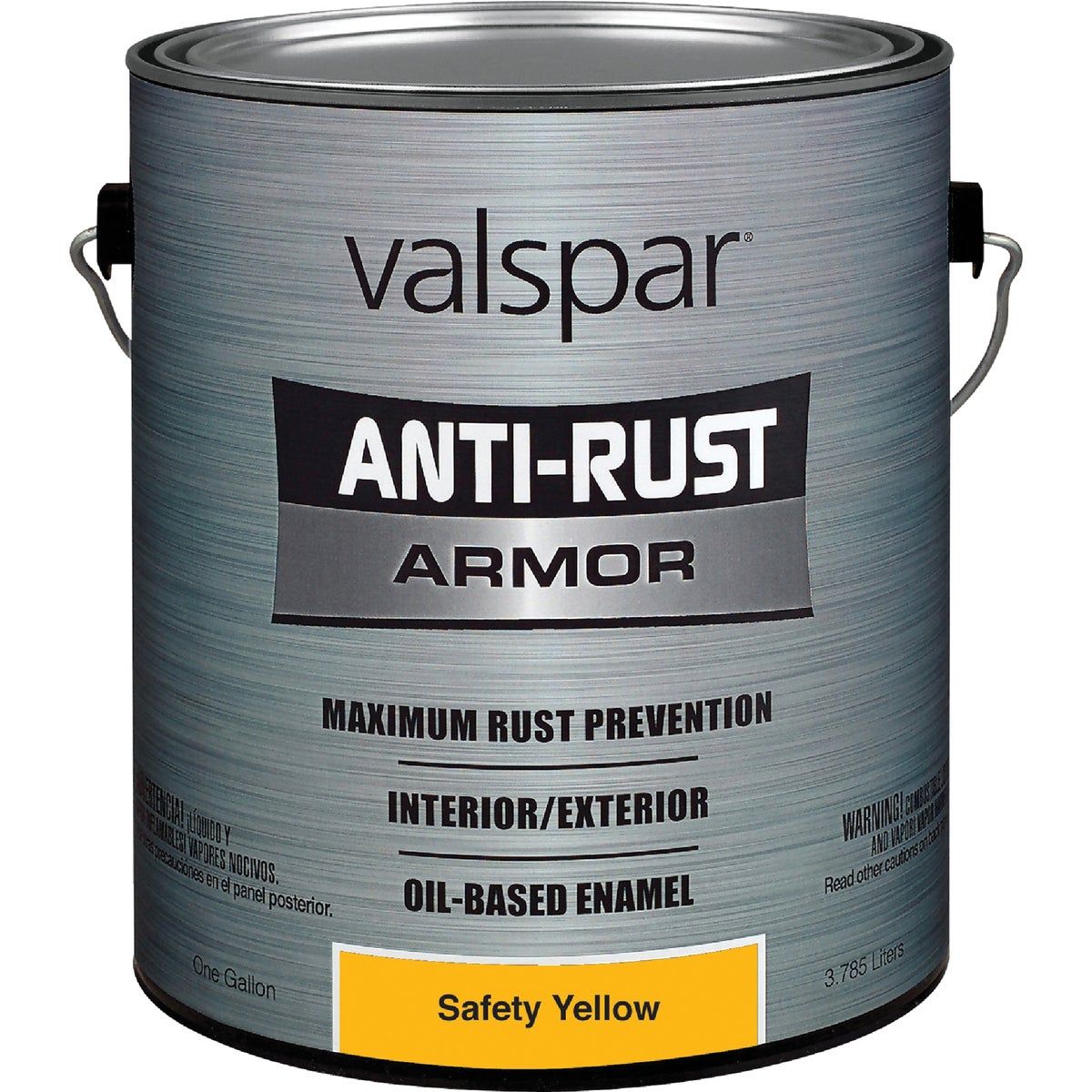 Valspar Oil-Based Gloss Anti-Rust Armor Safety Color Rust Control Enamel, Safety Yellow, 1 Gal.