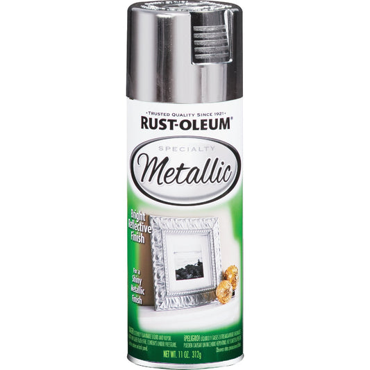 Rust-Oleum Specialty 11 Oz. Metallic Satin Spray Paint, Silver