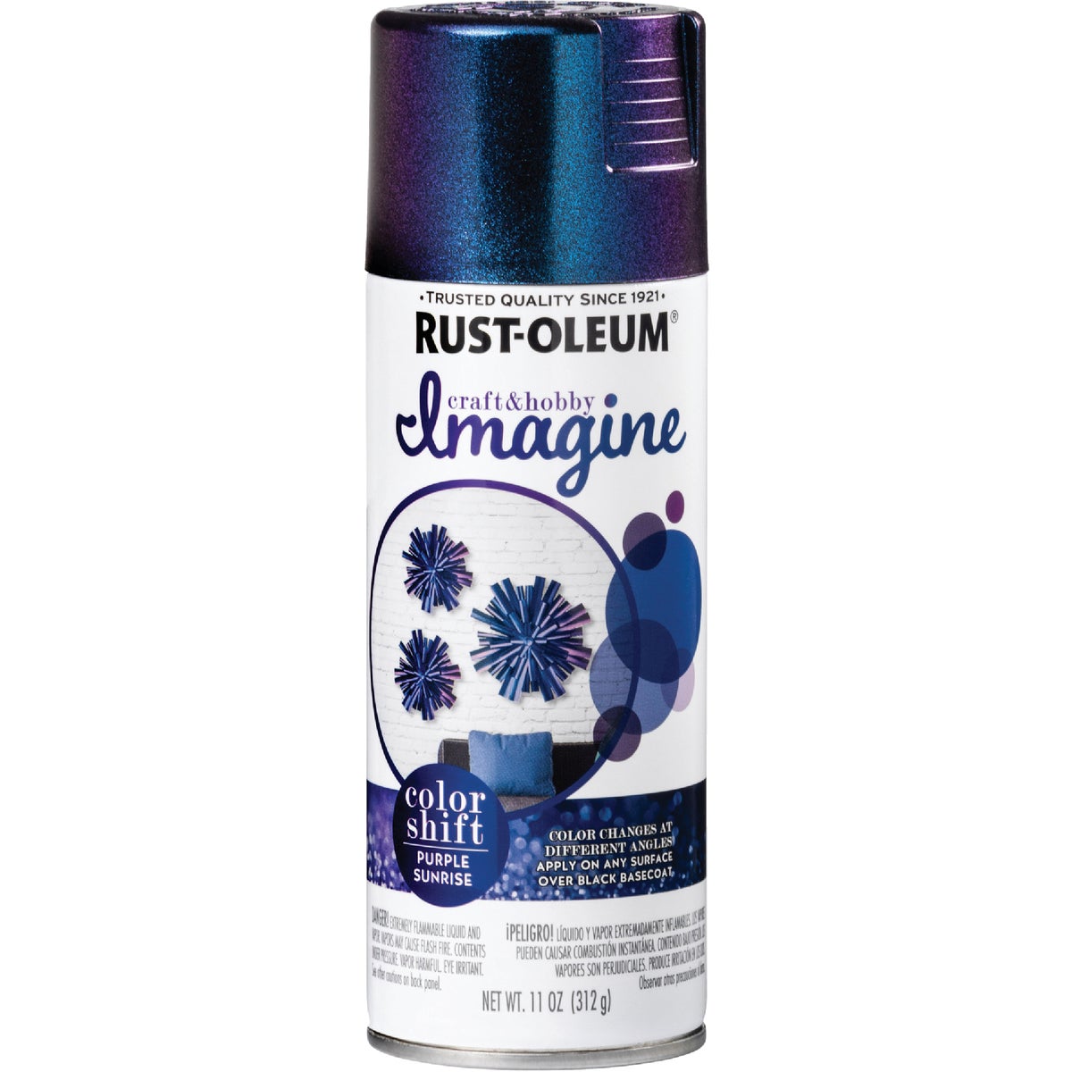 Rust-Oleum 11 Oz. Purple Sunrise Imagine Craft & Hobby Color Shift Spray Paint