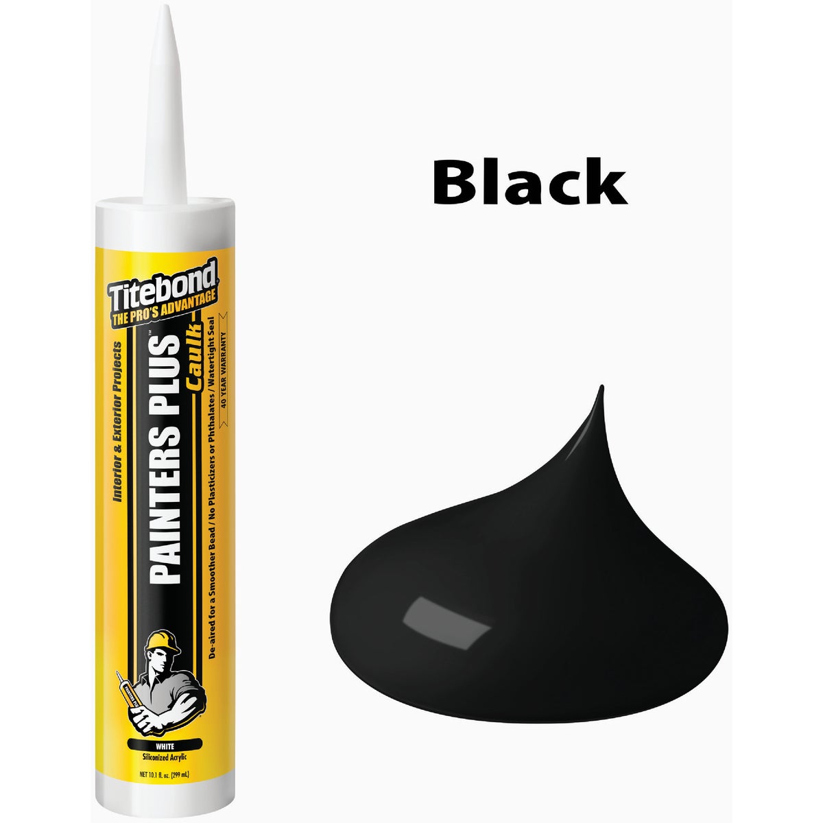 Titebond Painter's Plus 10.1 Oz. Black Acrylic Caulk