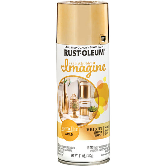 Rust-Oleum 11 Oz. Gold Imagine Metallic Spray Paint