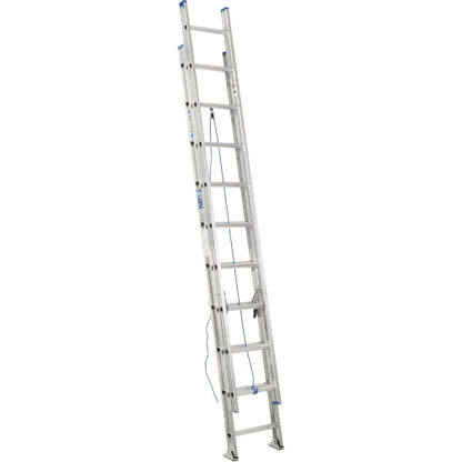 Werner 16 Ft. Aluminum Extension Ladder with 250 Lb. Load Capacity Type I Duty Rating