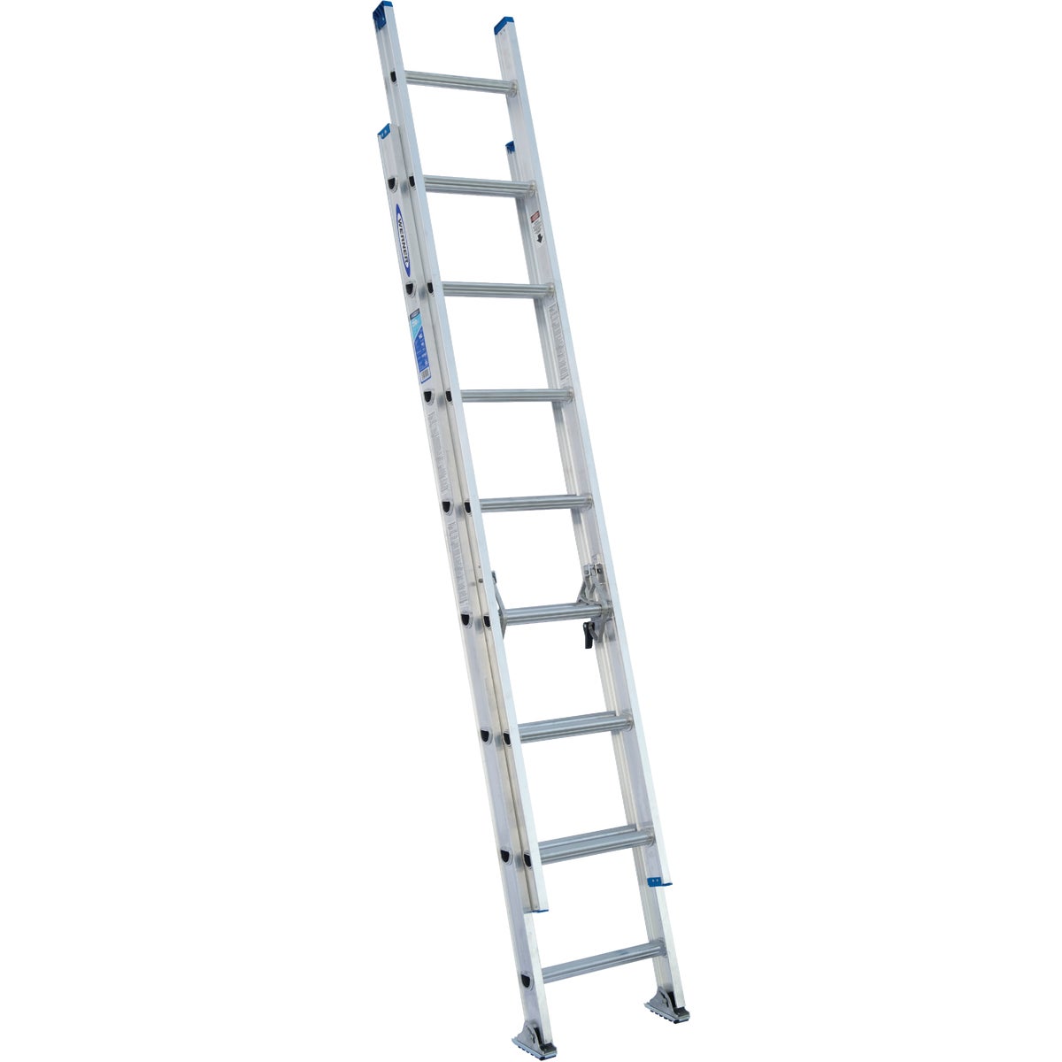 Werner 16 Ft. Aluminum Extension Ladder with 250 Lb. Load Capacity Type I Duty Rating