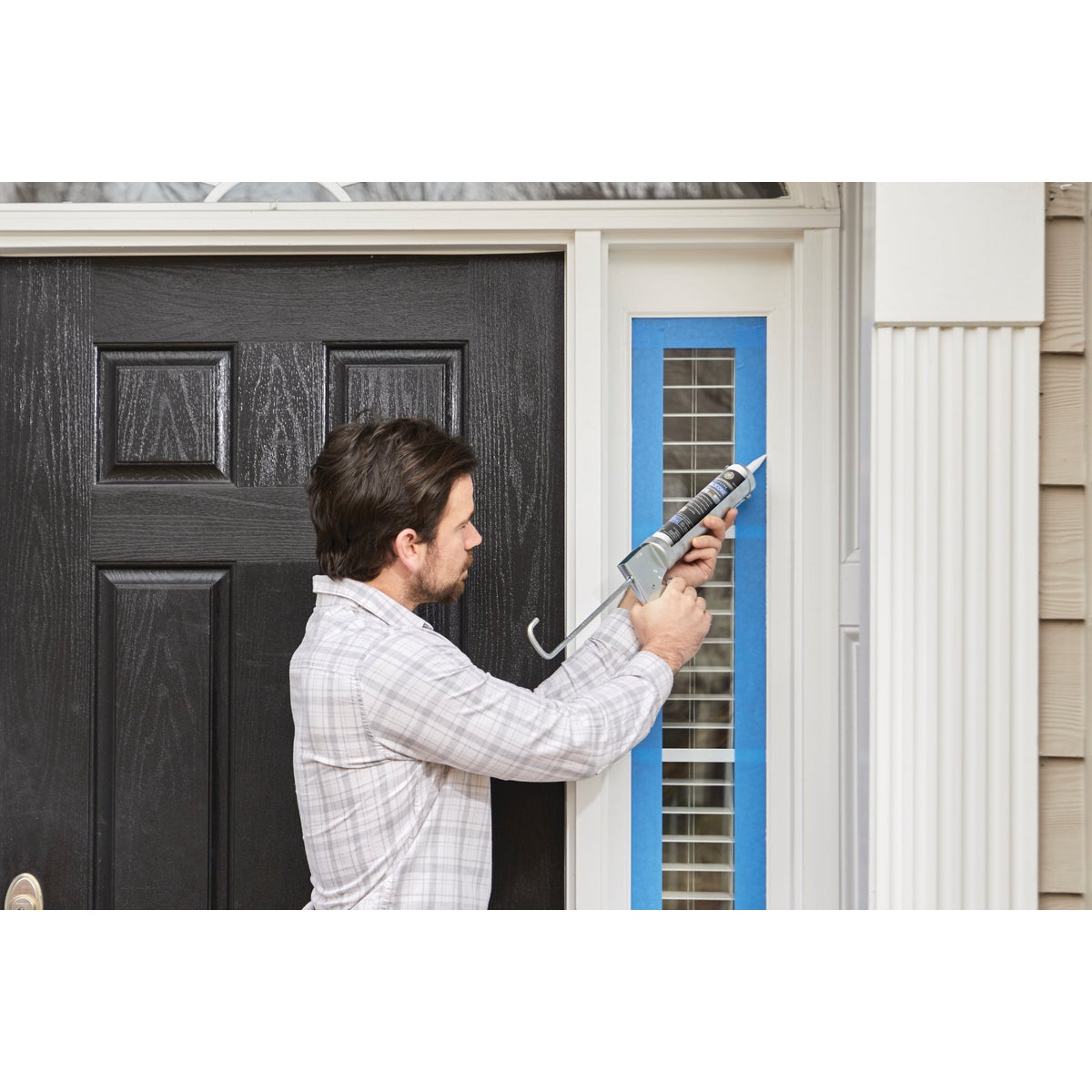 GE Supreme Silicone Window & Door Sealant, White, 10.1oz