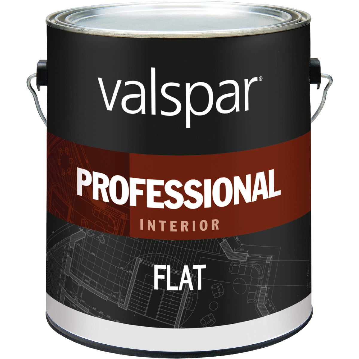 Valspar Professional Latex Flat Interior Wall Paint, Medium Base, 1 Gal.