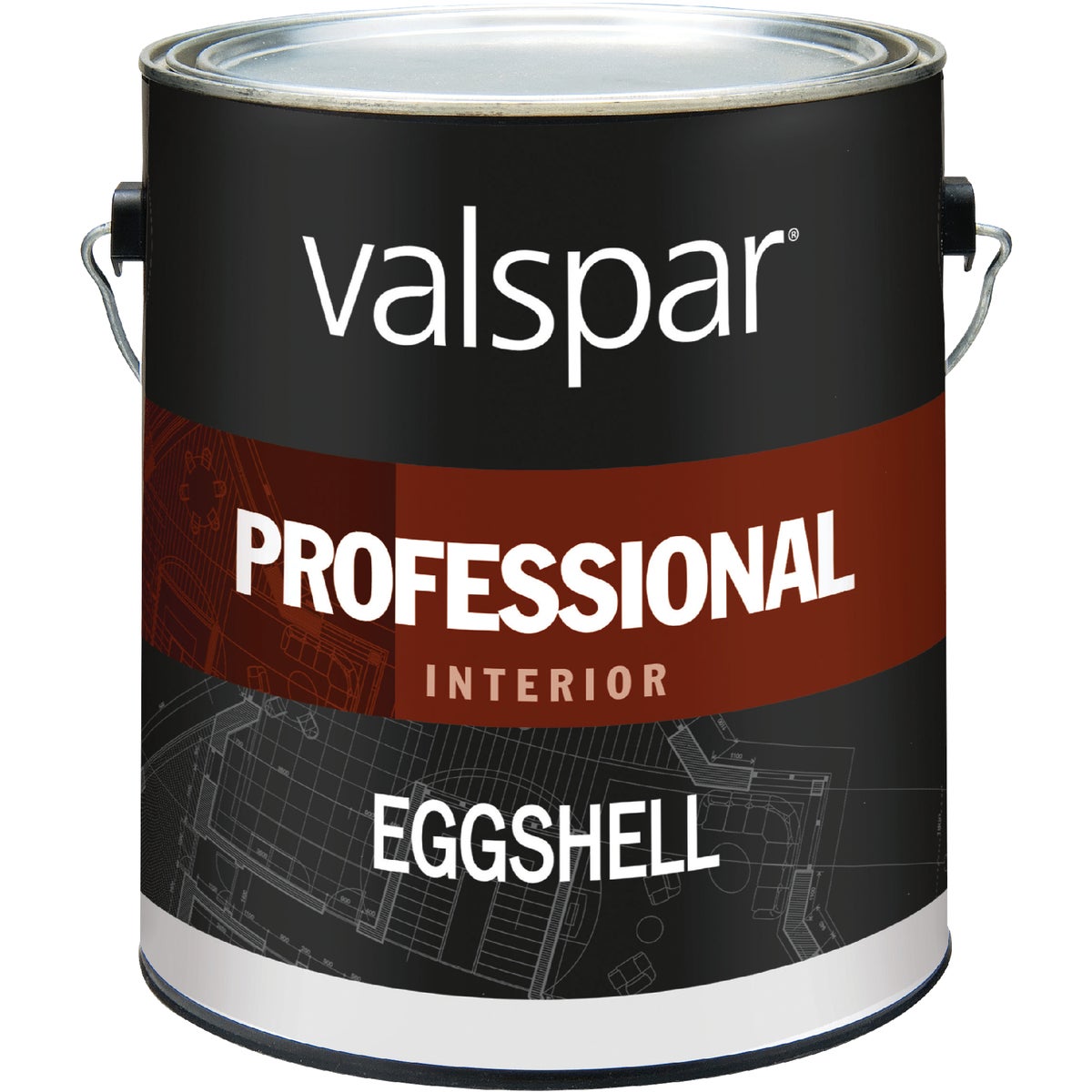 Valspar Professional Latex Eggshell Interior Wall Paint, High Hide White, 1 Gal.