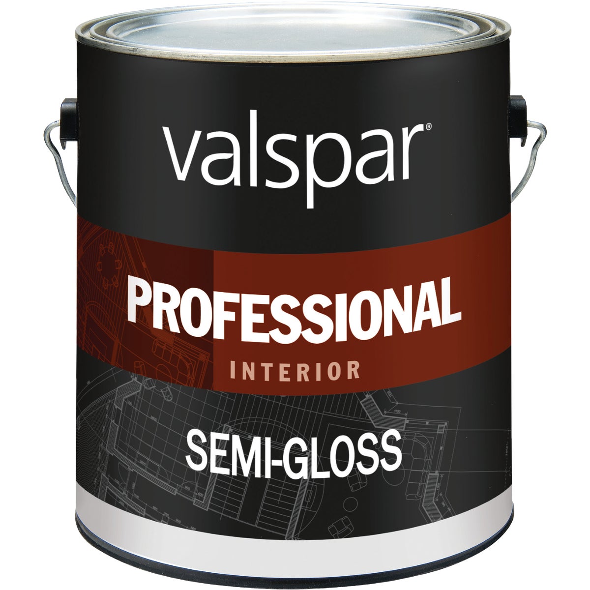 Valspar Professional Latex Semi-Gloss Interior Wall Paint, Light Base, 1 Gal.