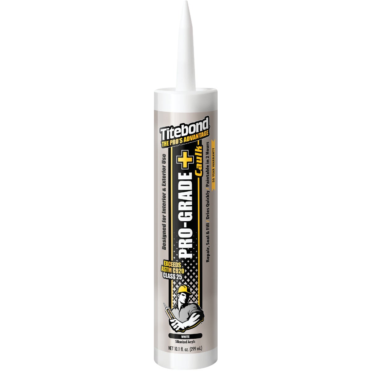 Titebond 10.1 Oz. White Pro-Grade Plus Caulk