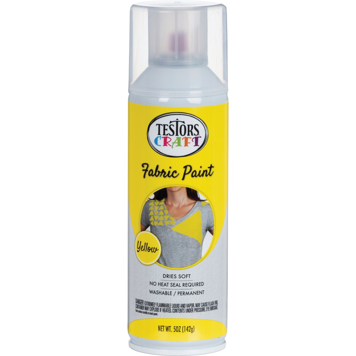 Testors Craft 5 Oz. Matte Yellow Fabric Spray Paint