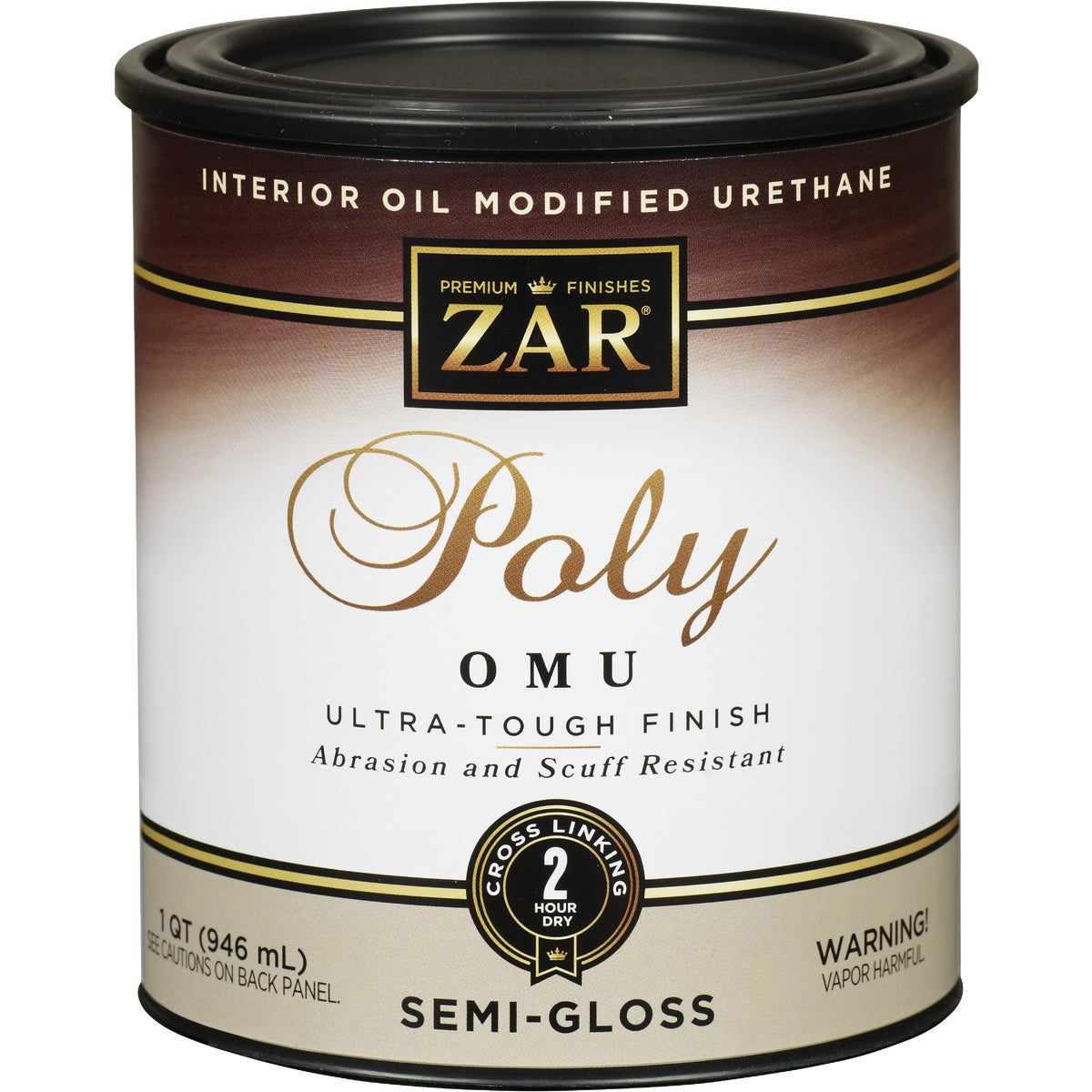 ZAR Semi-Gloss Ultra Max Interior Polyurethane, 1 Qt.