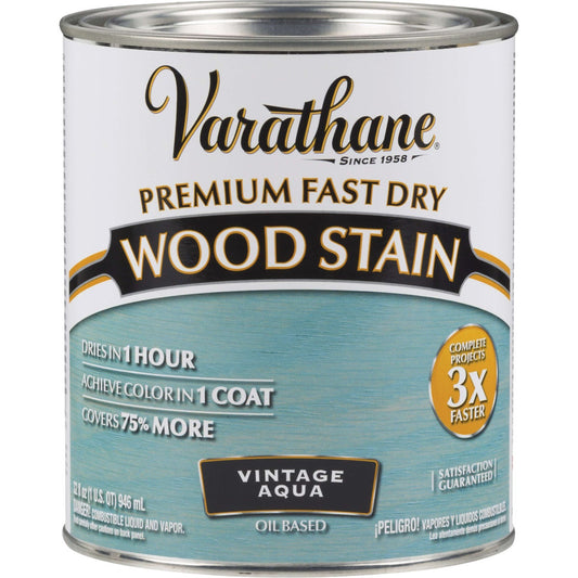 Varathane Fast Dry Vintage Aqua Urethane Modified Alkyd Interior Wood Stain, 1 Qt.