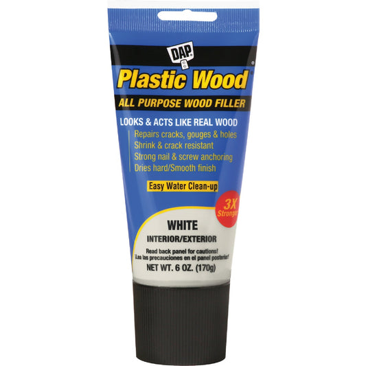 Dap Plastic Wood 6 Oz. White All Purpose Wood Filler