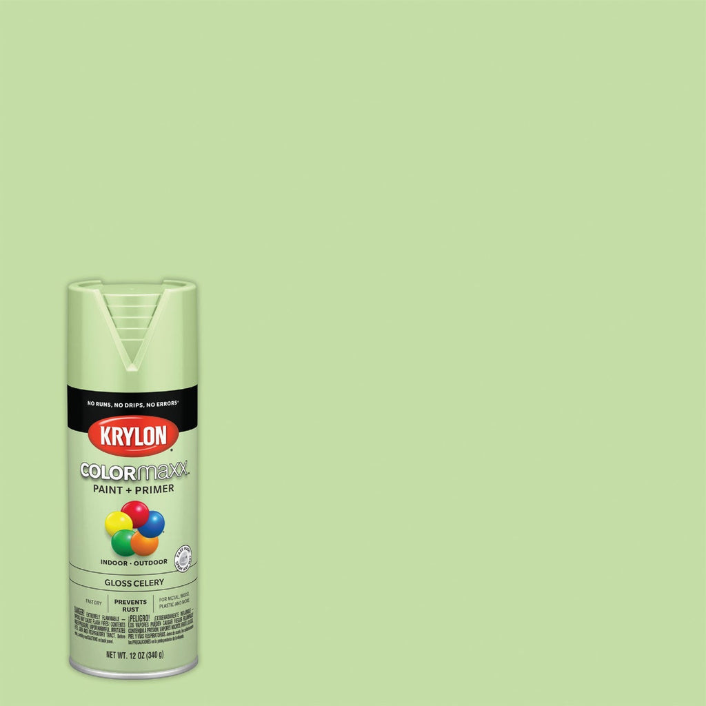 Krylon ColorMaxx 12 Oz. Gloss Spray Paint, Celery