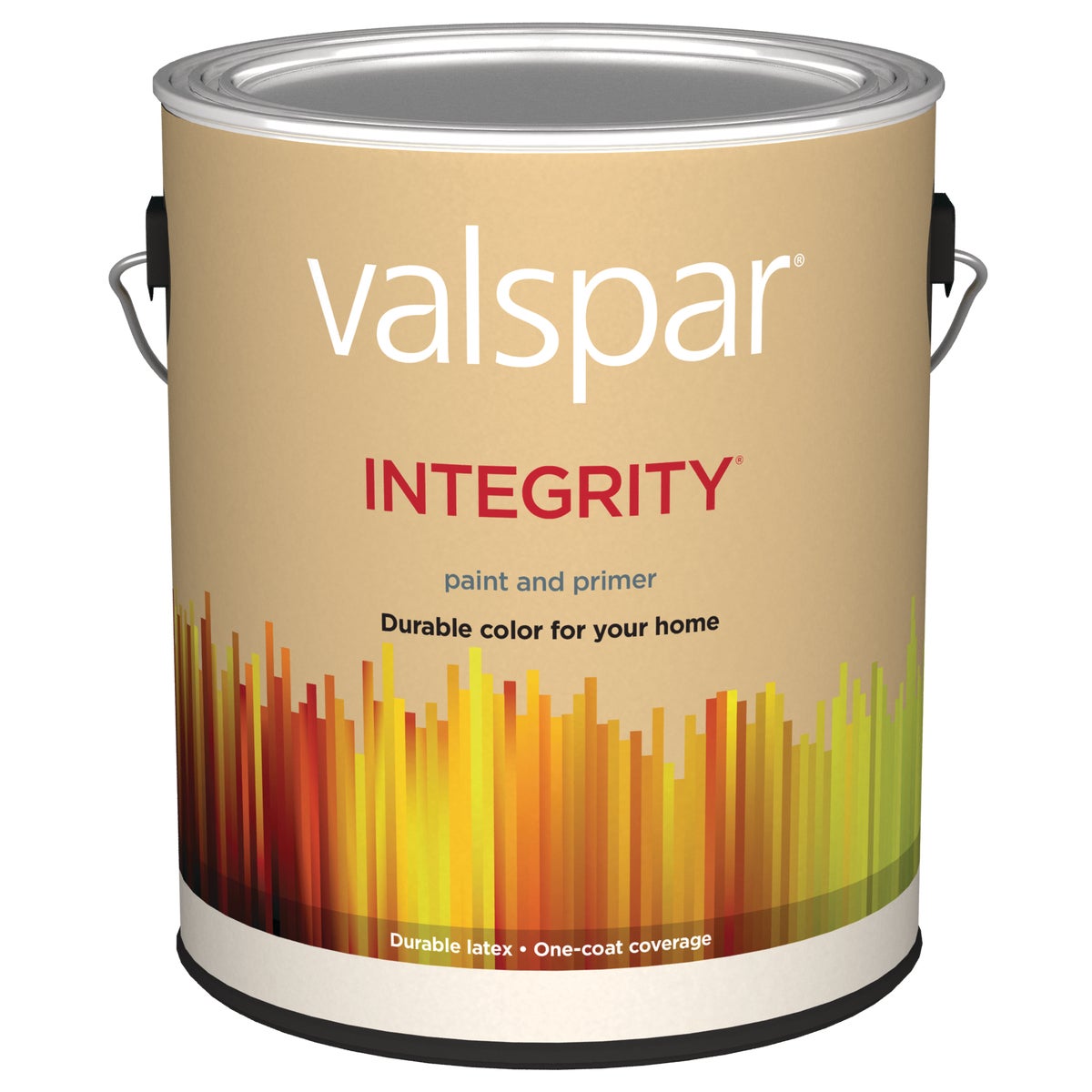 Valspar Integrity Latex Paint And Primer Flat Exterior House Paint, White, 1 Gal.