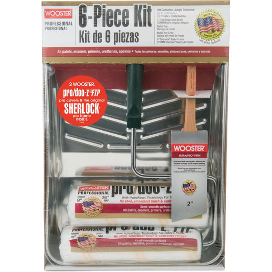 Wooster Pro/Doo-Z FTP 6-Piece Roller & Tray Kit (6-Piece)