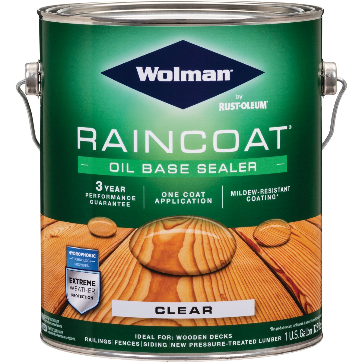 Wolman RainCoat One Coat Alkyd/Oil Base Clear Sealer, Clear, 1 Gal.