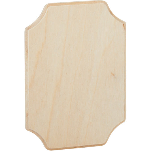 Walnut Hollow 5.25 In. x 7.25 In. French Corner Unfinished Wood Plaque