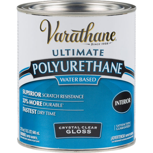 Varathane Gloss No Odor Water Based Interior Polyurethane, 1 Qt.