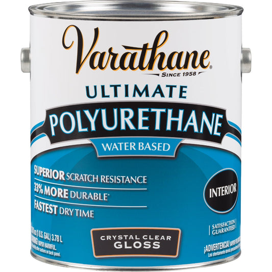 Varathane Gloss No Odor Water Based Interior Polyurethane, 1 Gal.