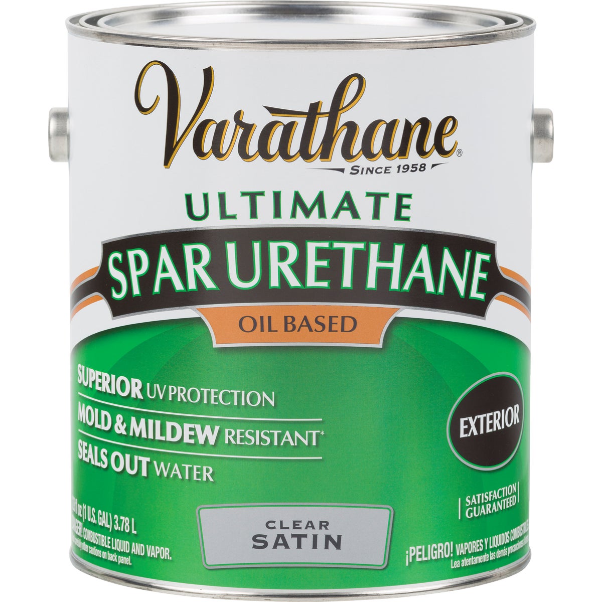 Varathane Satin Clear Exterior VOC Spar Urethane, 1 Gal.