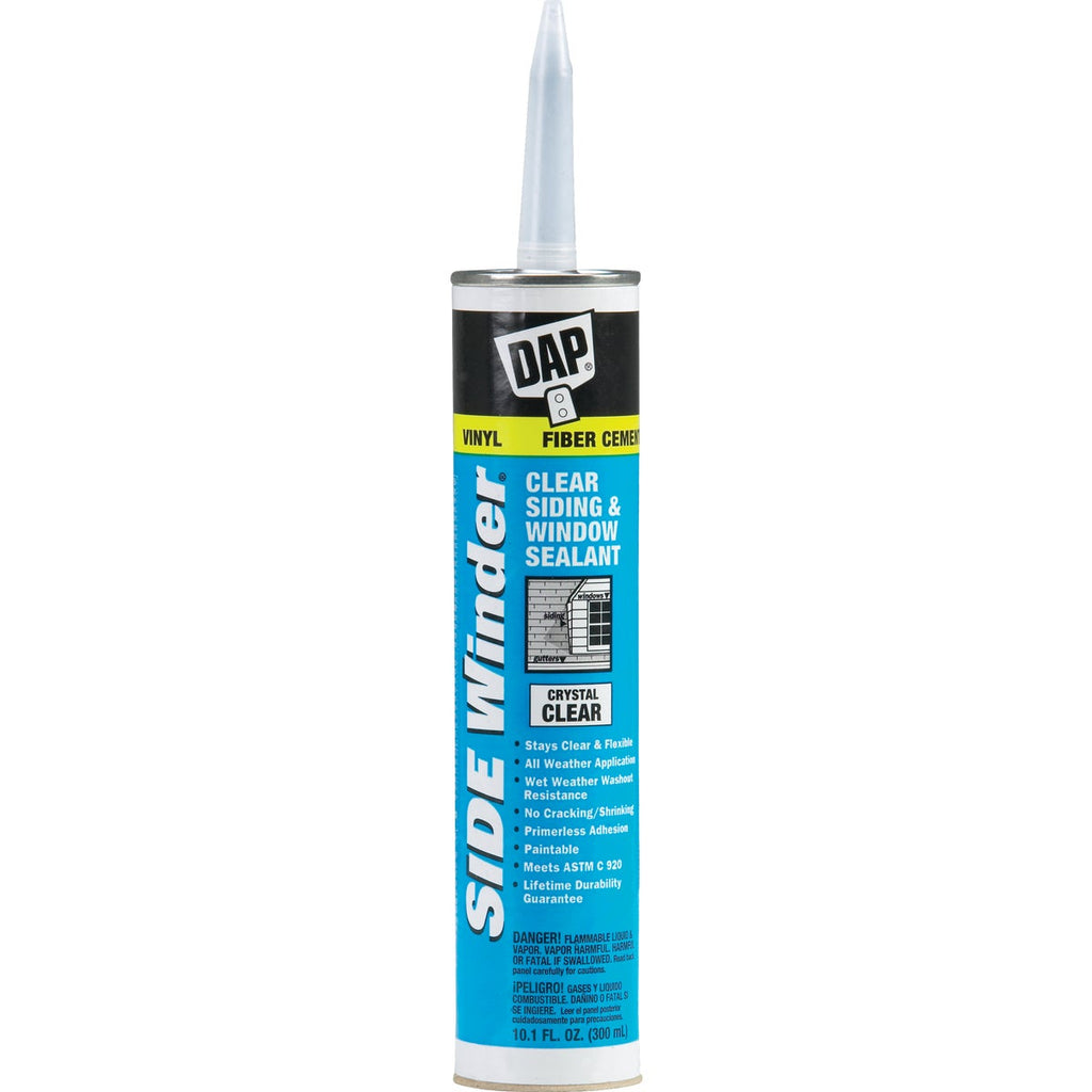 DAP Side Winder 10.1 Oz. Advanced Siding & Window Polymer Sealant, Crystal Clear
