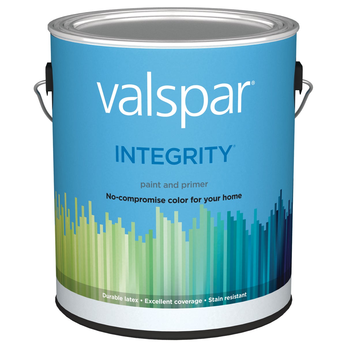 Valspar Integrity Latex Paint And Primer Flat Interior Wall Paint, White, 1 Gal.